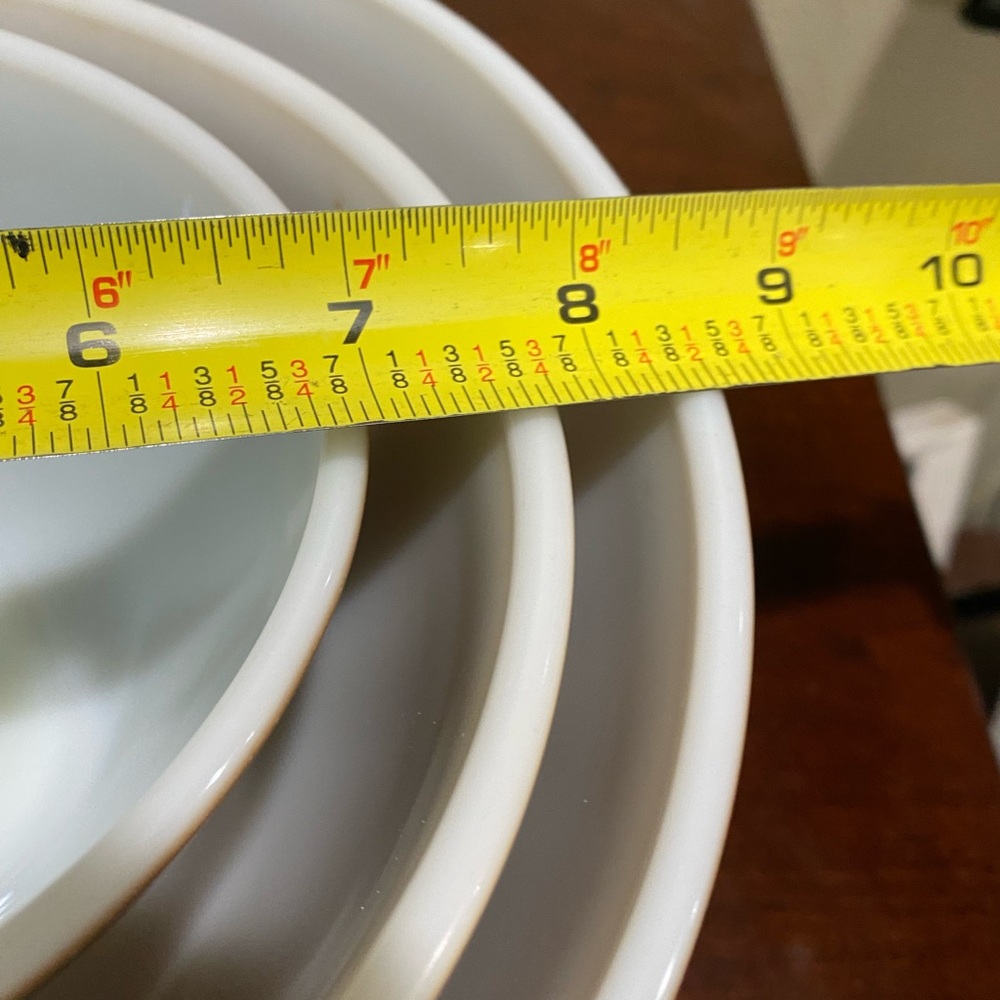 Vintage, Pyrex, 3 Piece Nesting Bowl Set from the 1970s Woodland collection - Picture 9 of 10